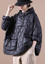 Load image into Gallery viewer, 2024 Loose Fitting Winter Puffer Jacket Hooded Black Down Coat