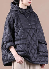 Load image into Gallery viewer, 2024 Loose Fitting Winter Puffer Jacket Hooded Black Down Coat