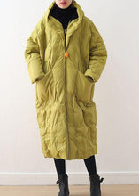 Load image into Gallery viewer, 2024 Warm Yellow Down Coat original design literary retro overcoat