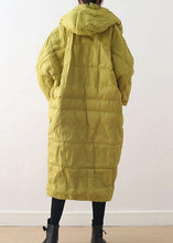 Load image into Gallery viewer, 2024 Warm Yellow Down Coat original design literary retro overcoat