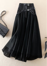 Load image into Gallery viewer, French Grey fashion Patchwork Tulle Skirts Spring