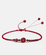 Load image into Gallery viewer, 2024 New Red Hand Woven Cinnabar Ping Buckle Adjustable Anklet