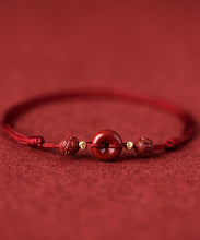 Load image into Gallery viewer, 2024 New Red Hand Woven Cinnabar Ping Buckle Adjustable Anklet