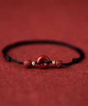 Load image into Gallery viewer, 2024 New Red Hand Woven Cinnabar Ping Buckle Adjustable Anklet