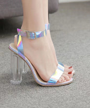 Load image into Gallery viewer, 2024 Rainbow Buckle Strap Chunky High Heel Sandals