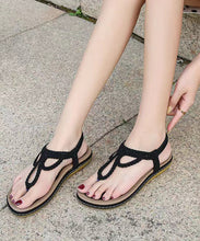 Load image into Gallery viewer, 2024 Summer Leisure Versatile Black Soft Flip Flops Sandals