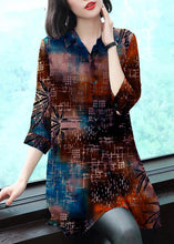 Load image into Gallery viewer, Stylish Peter Pan Collar Button Print Chiffon Shirt Tops Summer