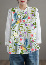 Load image into Gallery viewer, Organic White Linen Shirt Tunics Women Ramie Blouse