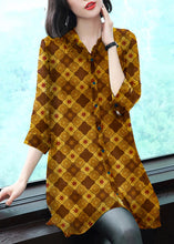 Load image into Gallery viewer, Stylish Peter Pan Collar Button Print Chiffon Shirt Tops Summer