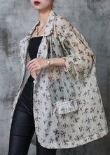 Load image into Gallery viewer, Apricot Print Chiffon UPF 50+ Cardigan Oversized Summer