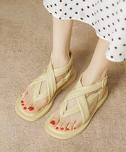 Load image into Gallery viewer, Apricot Versatile Flat Bottomed Strappy Roman Sandals