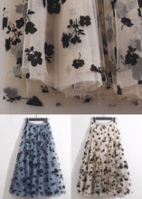 Load image into Gallery viewer, Apricot Wrinkled Loose Tulle Skirts High Waist