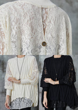 Load image into Gallery viewer, Art Beige Oversized Patchwork Lace Knit Top Spring