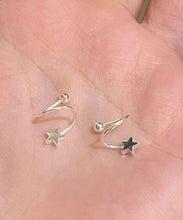 Load image into Gallery viewer, Art Gold Sterling Silver Overgild Stars Stud Earrings