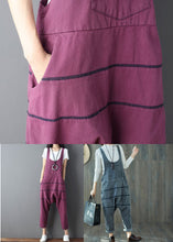 Load image into Gallery viewer, Art Grey Oversized Patchwork Cotton Denim Jumpsuit Spring