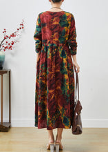 Load image into Gallery viewer, Art Mulberry Cinched Print Cotton Long Dress Spring