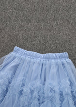 Load image into Gallery viewer, Art Orange Ruffled Elastic Waist Tulle Skirt Summer