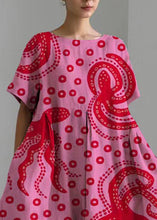 Load image into Gallery viewer, Art Rose Wrinkled Print Cozy Long Dress Summer