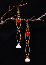 Load image into Gallery viewer, Art White Jade Original design Drop Earrings