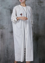 Load image into Gallery viewer, Art White Oversized Cotton Maxi Dress Spring