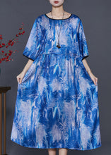 Load image into Gallery viewer, Beautiful Blue Oversized Tie Dye Holiday Dress Summer