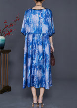 Load image into Gallery viewer, Beautiful Blue Oversized Tie Dye Holiday Dress Summer