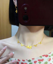 Load image into Gallery viewer, Beautiful Gold Sterling Silver Overgild Floral Princess Necklace