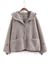 Load image into Gallery viewer, Beautiful Light Chocolate Outwear Coat Hooded Pockets Outwears