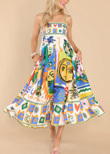 Load image into Gallery viewer, Beautiful Multi Print Spaghetti Strap Dress Sleeveless