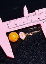 Load image into Gallery viewer, Beautiful Pink Auspicious Clouds Gilding Beeswax Drop Earrings