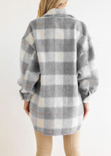 Load image into Gallery viewer, Beautiful Pink Peter Pan Collar Pockets Plaid Woolen Coat Fall