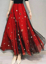 Load image into Gallery viewer, Beautiful Red Heart Sequins Exra Large Hem Tulle Skirts Spring