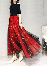 Load image into Gallery viewer, Beautiful Red Heart Sequins Exra Large Hem Tulle Skirts Spring