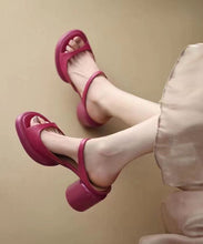 Load image into Gallery viewer, Beautiful Rose Peep Toe Splicing Chunky Slide Sandals