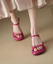 Load image into Gallery viewer, Beautiful Rose Peep Toe Splicing Chunky Slide Sandals