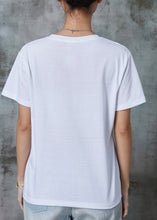 Load image into Gallery viewer, Beautiful White Embroideried Floral Cotton Top Summer