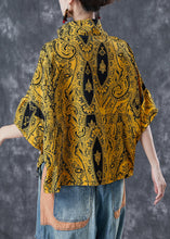 Load image into Gallery viewer, Beautiful Yellow Zip Up Pockets Cotton Sweatshirts Top Summer