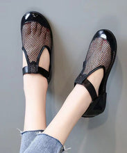 Load image into Gallery viewer, Black Breathable Mesh Hollow Out Best Sandals For Walking