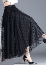 Load image into Gallery viewer, Black Butterfly Tulle A Line Skirts Wear On Both Sides Spring