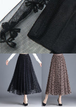 Load image into Gallery viewer, Black Butterfly Tulle A Line Skirts Wear On Both Sides Spring