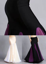 Load image into Gallery viewer, Black Patchwork Sexy Fish Tail Skirts Exra Large Hem Spring