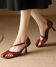 Load image into Gallery viewer, Black White Serpentine Stylish Hollow Out Stiletto Heels Sandals