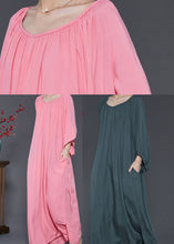 Load image into Gallery viewer, Blackish Green Cotton Robe Dresses Oversized Spring