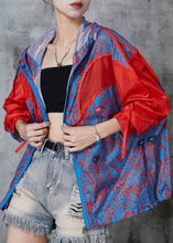 Load image into Gallery viewer, Bohemian Blue Oversized Patchwork Spandex Coat Spring