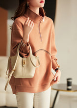 Load image into Gallery viewer, Bohemian Brown Oversized Nail Bead Cotton Loose Sweatshirts Top Spring