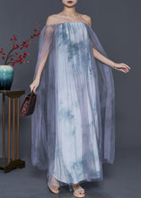 Load image into Gallery viewer, Bohemian Cold Shoulder Tie Dye Tulle Holiday Dress Spring