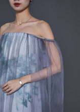 Load image into Gallery viewer, Bohemian Cold Shoulder Tie Dye Tulle Holiday Dress Spring