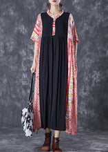 Load image into Gallery viewer, Bohemian Colorblock Ruffled Patchwork Cotton Maxi Dresses Summer