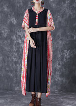 Load image into Gallery viewer, Bohemian Colorblock Ruffled Patchwork Cotton Maxi Dresses Summer