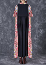 Load image into Gallery viewer, Bohemian Colorblock Ruffled Patchwork Cotton Maxi Dresses Summer